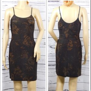 Vintage Olga Full Slip Animal & Floral Print